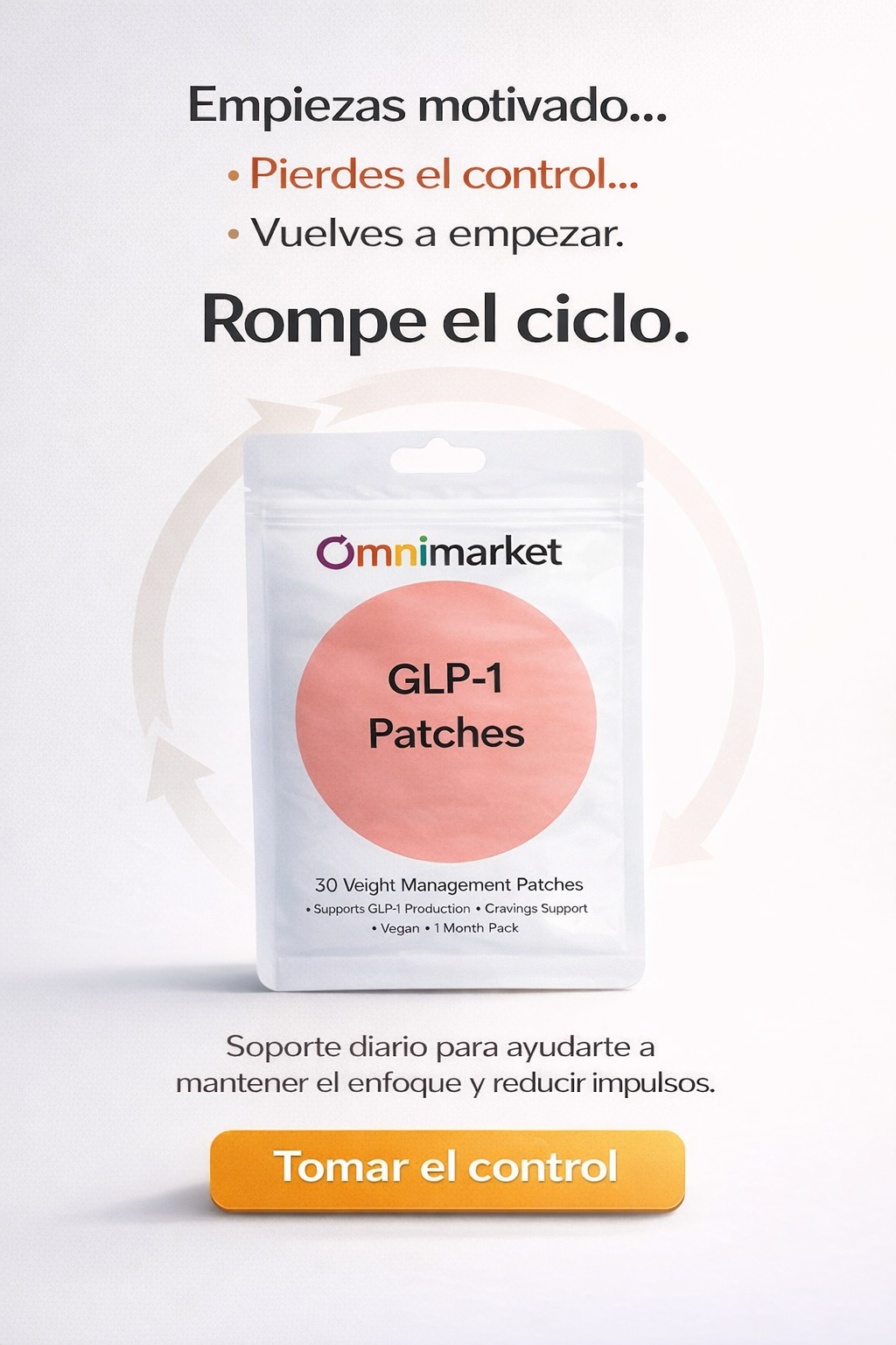 Parches GLP-1 - Reduce tu apetito y tus antojos